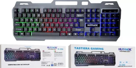 TASTIERA GAMING RETROILLUMINATA HUTRADE K-C04