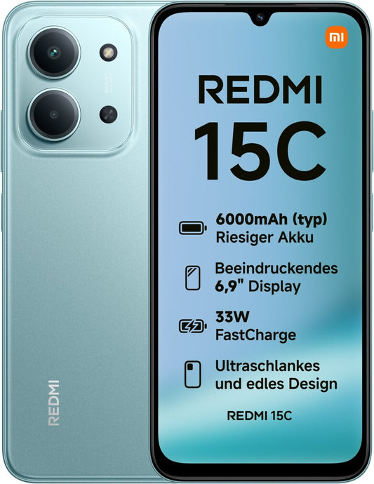 REDMI 15C MINT GREEN 4+256GB